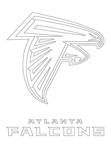 Atlanta Falcons Logo  Coloring Page